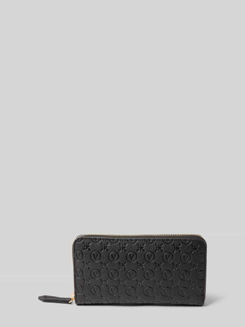 VALENTINO BAGS Portemonnee met all-over reliëflogo model 'Samba'