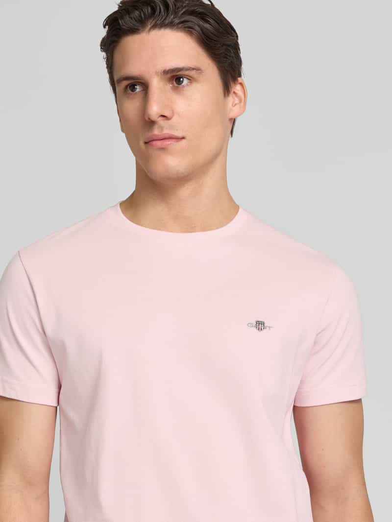 Gant Slim fit T-shirt met labelstitching