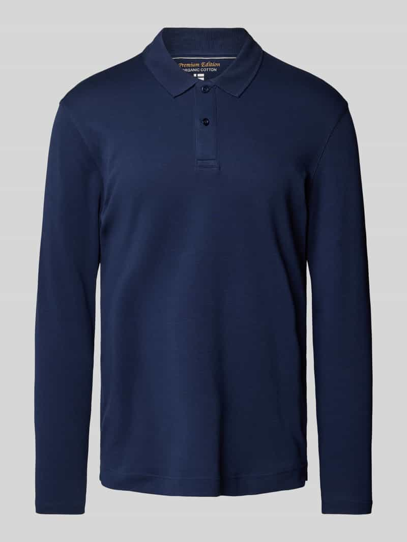 Christian Berg Men Regular fit poloshirt met lange mouwen