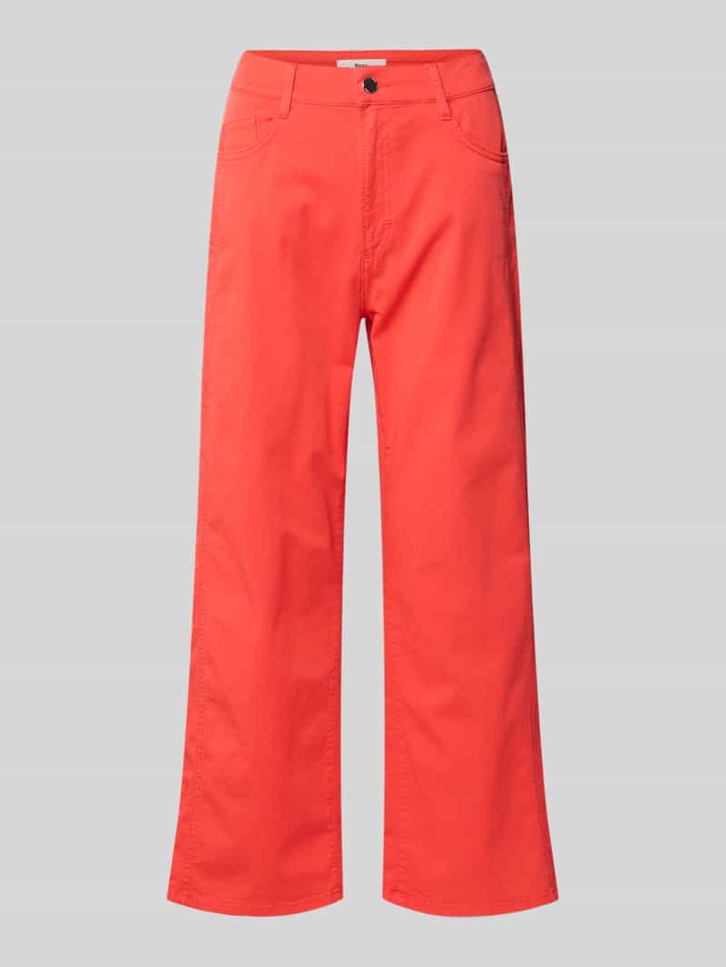 broek met rechte pijpen van katoenmix model 'MAINE S'
