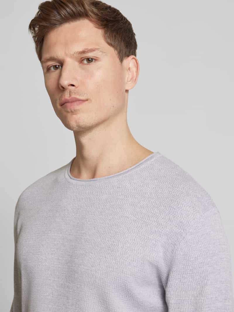 Tom Tailor Denim Regular fit gebreide pullover van katoen