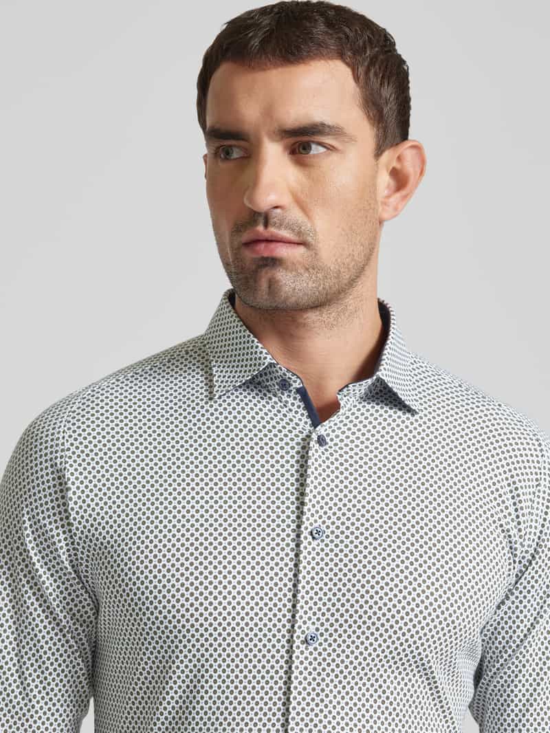 Desoto Slim fit zakelijk overhemd met stretch
