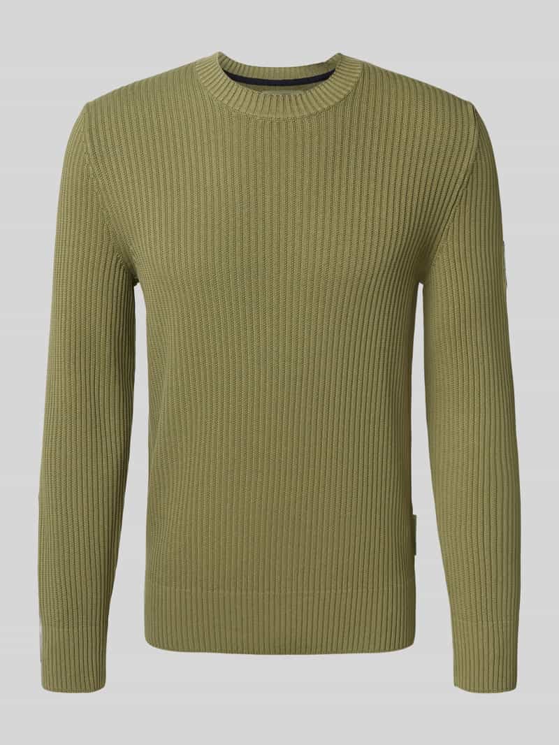 Marc O'Polo Regular fit gebreide pullover van puur katoen × DFB Travel Collection