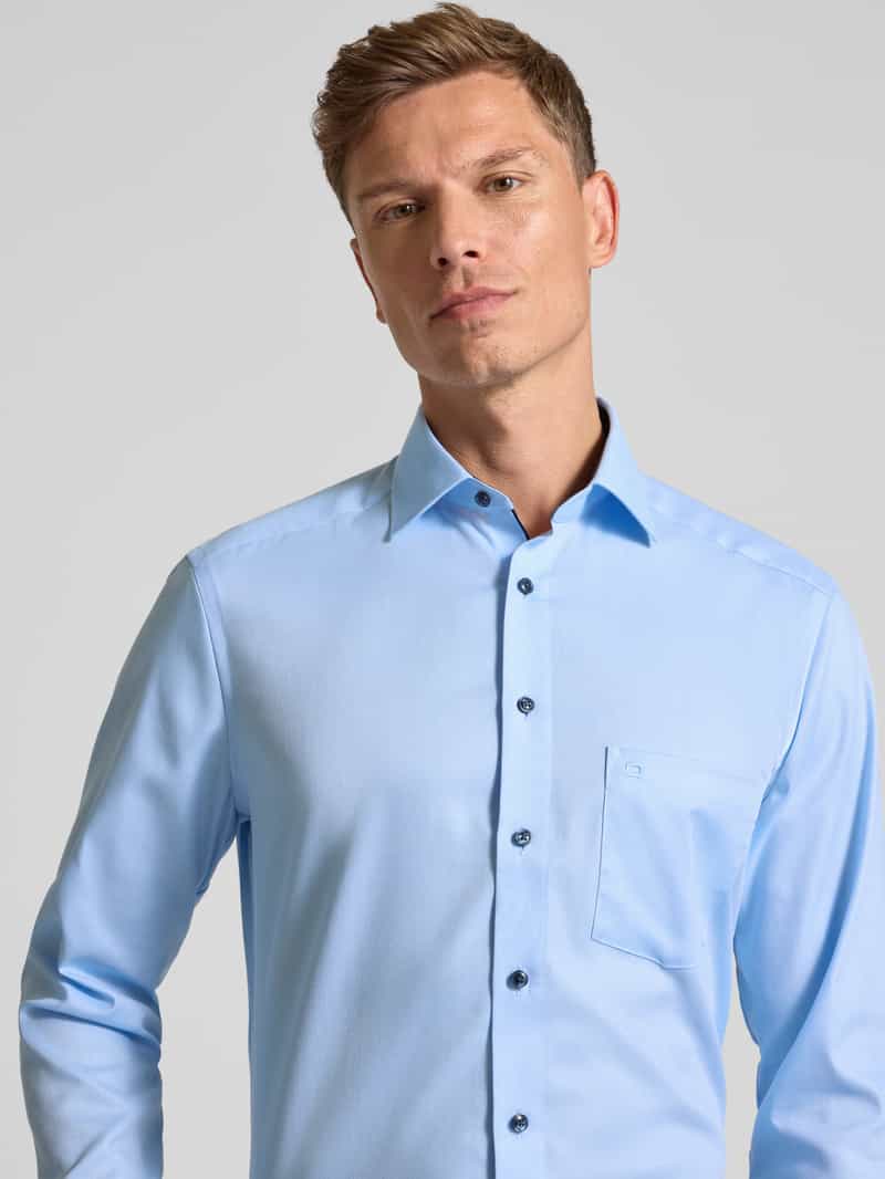 Olymp Modern fit zakelijk overhemd met knoopsluiting