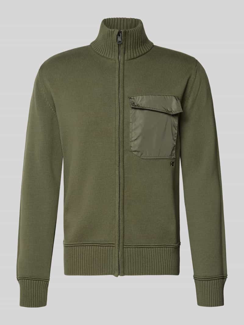 Napapijri Gebreid jack met opstaande kraag model 'BERTI'