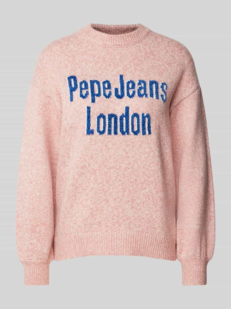 Pepe Jeans Gebreide pullover met ribboorden, model 'NALA'