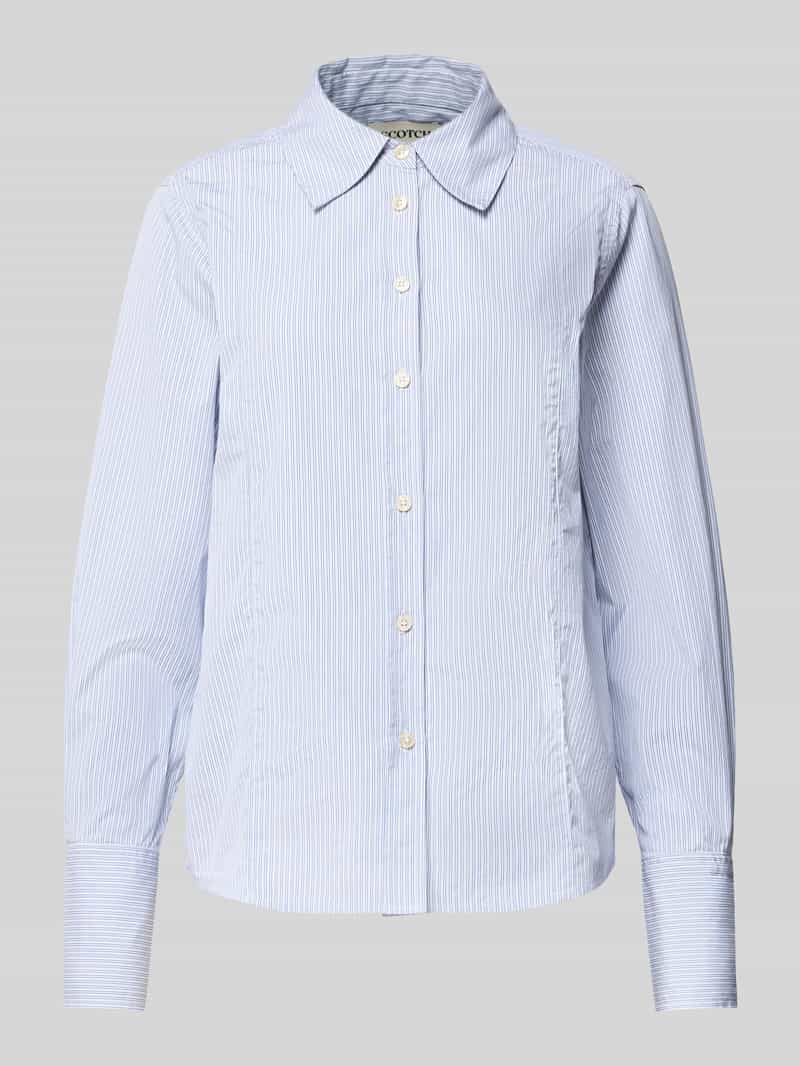 Scotch & Soda Regular fit blouse met streepmotief