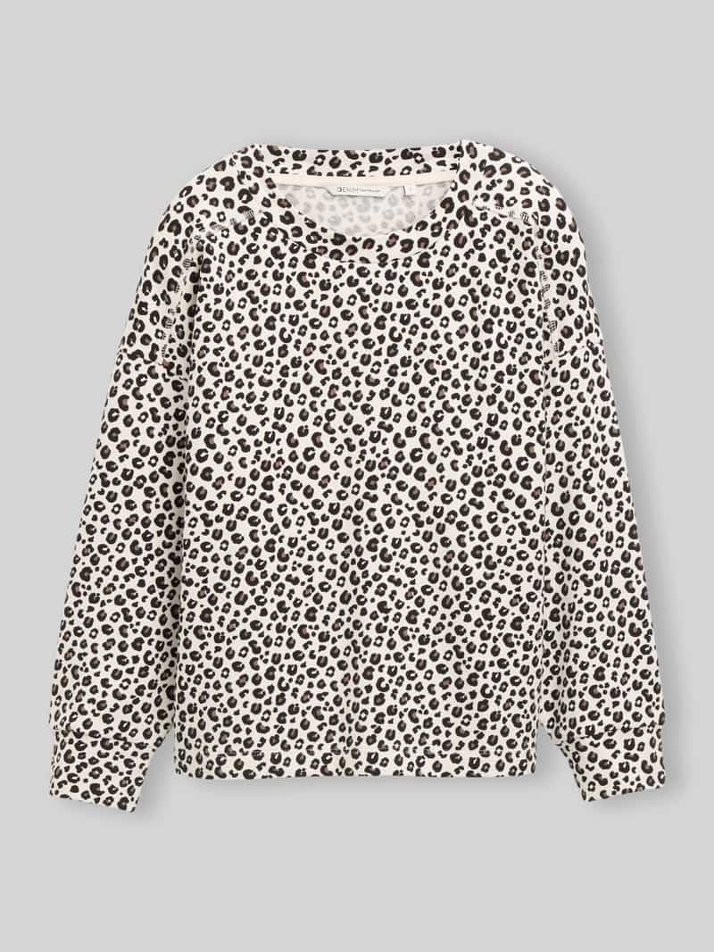 Tom Tailor Denim relaxed fit sweatshirt van katoenmix