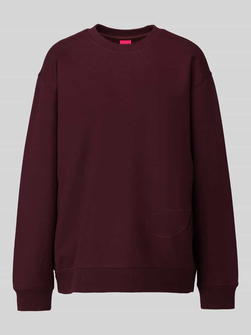 HUGO Sweatshirt met zijdelingse naadvoering