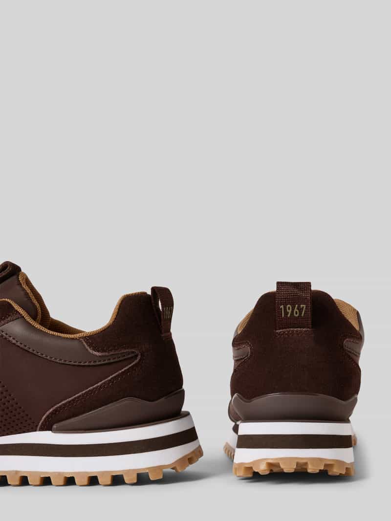Marc O'Polo Lage sneakers van rundersuède