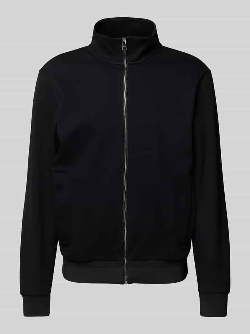 Boss Sweatjack met opstaande kraag