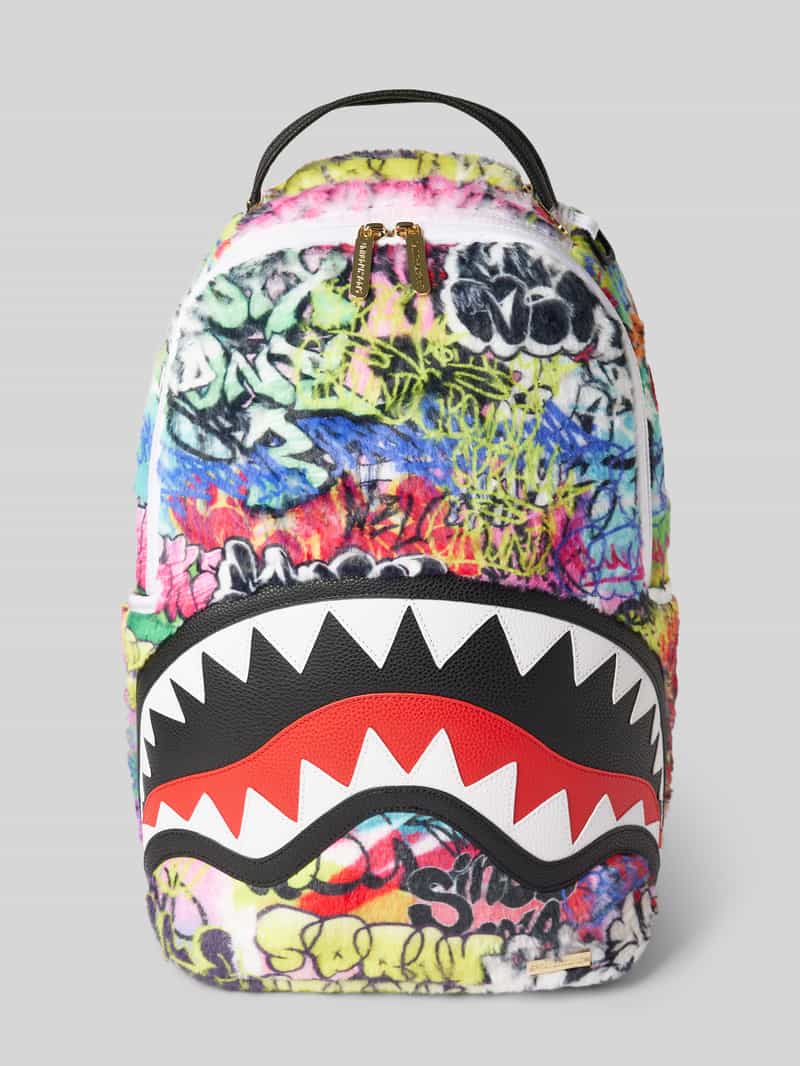 Sprayground Rugzak met labelpatch model 'GRAFITTI'
