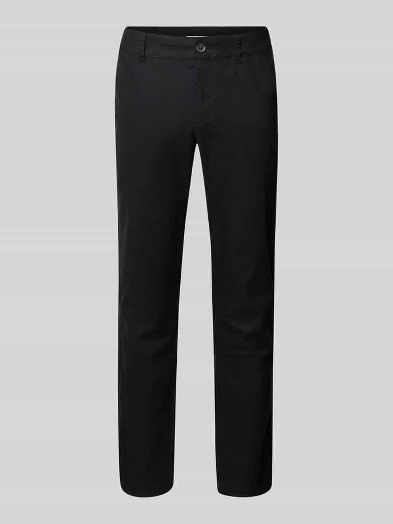 Tom Tailor Denim Slim fit linnen broek met katoen