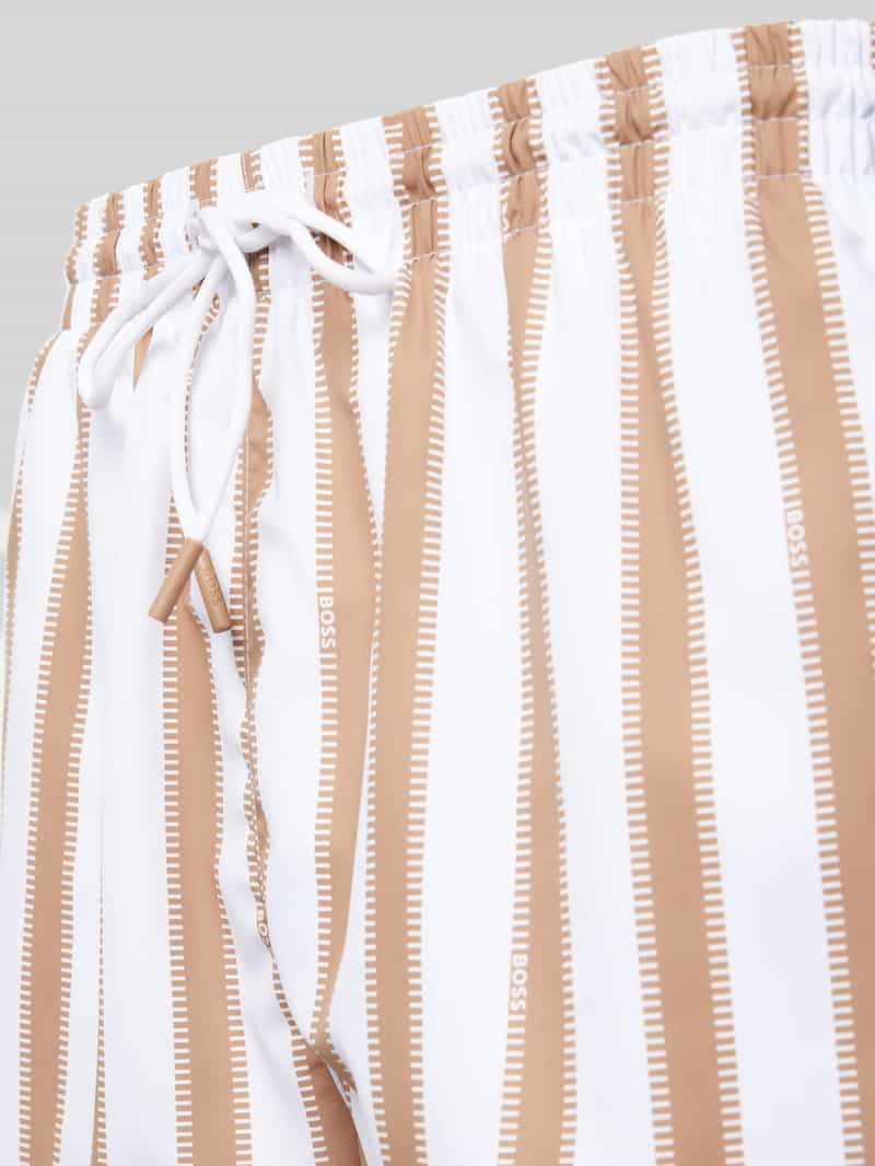 Boss Relaxed fit zwembroek met labelbadge model 'Piranha'