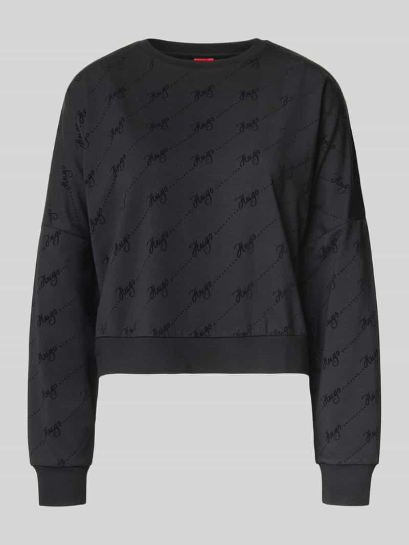 HUGO Oversized sweatshirt van katoenmix model 'LOKKY'