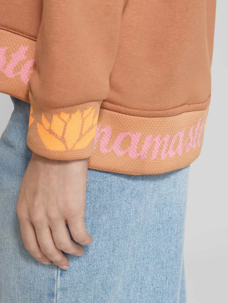 miss goodlife Hoodie met siersteentjes en extra brede schouders