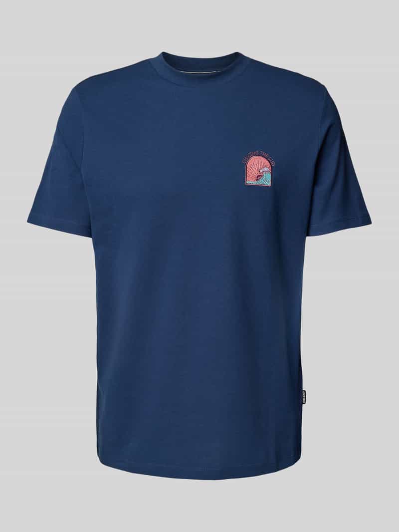 Blend T-shirt met motief- en statementstitching model 'JOBBE'