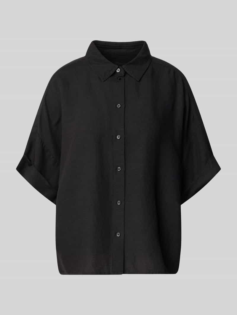 regular fit blouse van mix van linnen en viscose model 'BISENAS'
