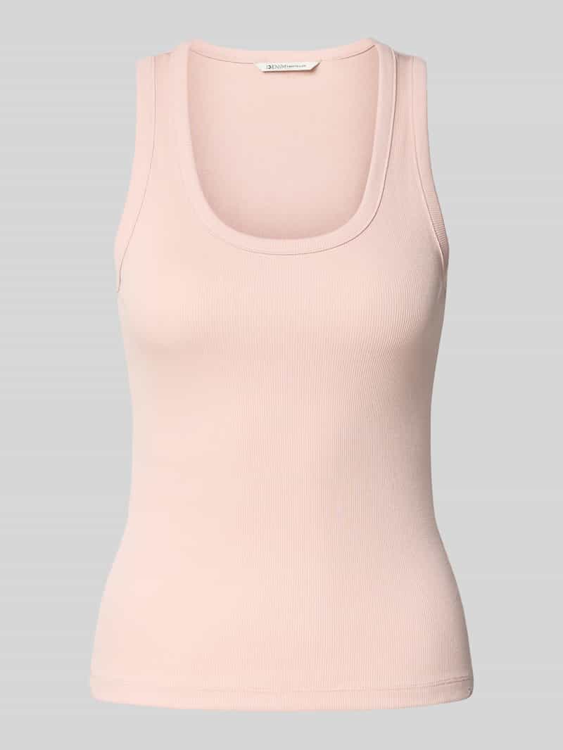 Tom Tailor Denim Slim fit tanktop van katoenmix