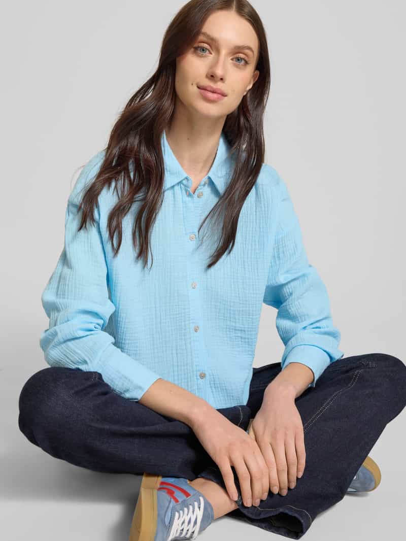 Vero Moda Loose fit overhemdblouse van puur katoen model 'NATALI NIA'