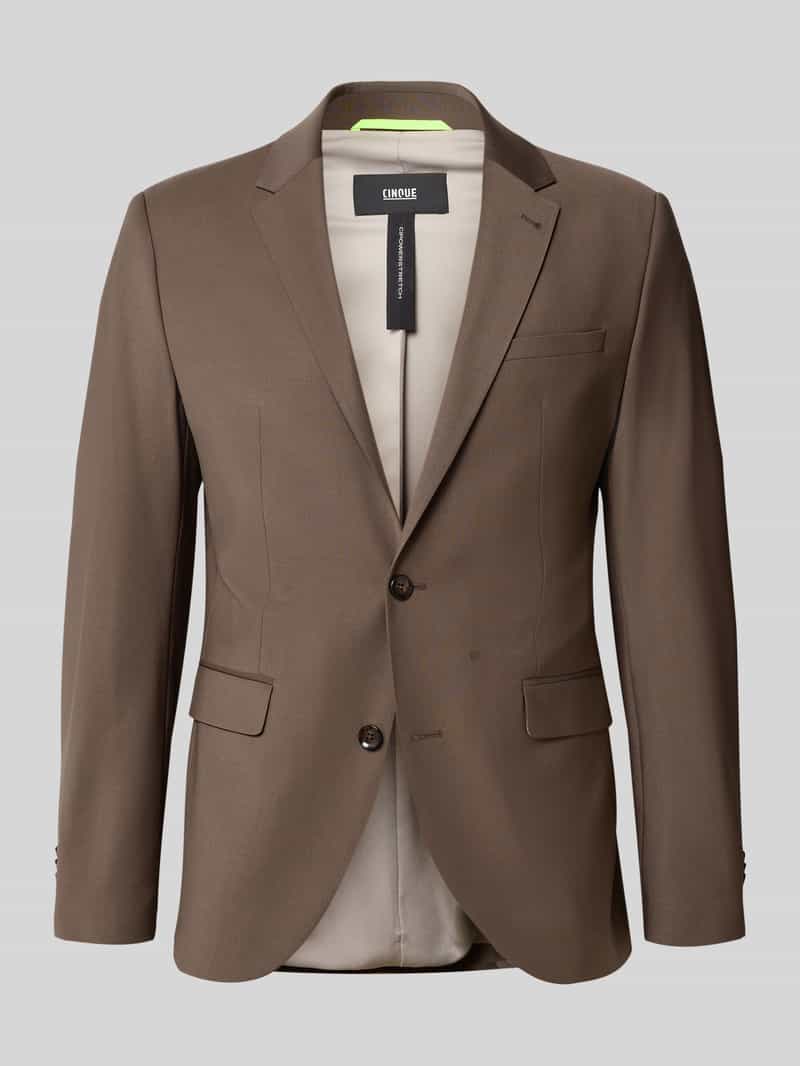 CINQUE Slim fit 2-knoops colbert met klepzakken model 'Monopoli'