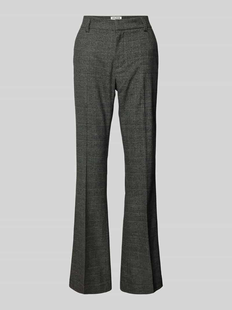 Zadig & Voltaire Flared stoffen broek met persplooien model 'PREVU TAILLEUR'