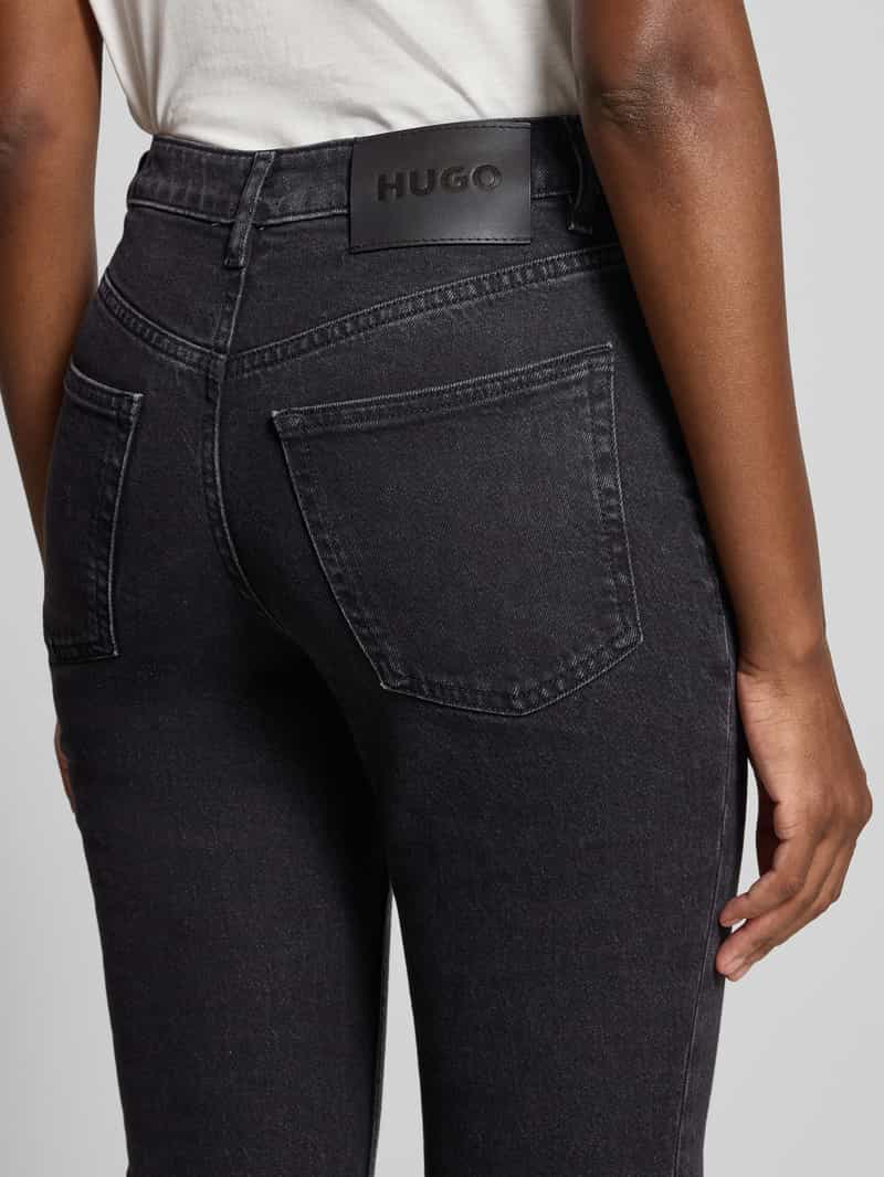 HUGO Slim fit jeans van katoenmix model 'GRITRIA_1'
