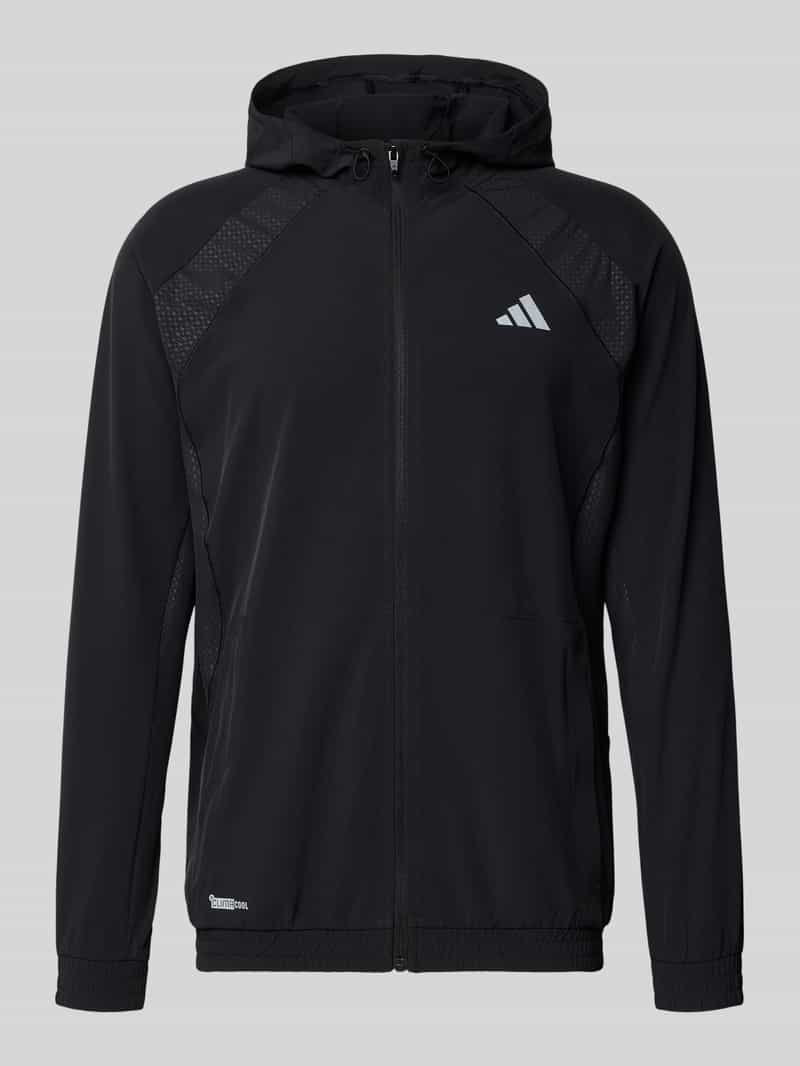 adidas Training Sweatjack met logoprint en capuchon