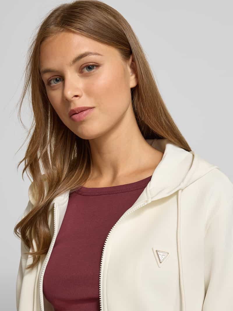 Guess Activewear Sweatjack met labelapplicatie