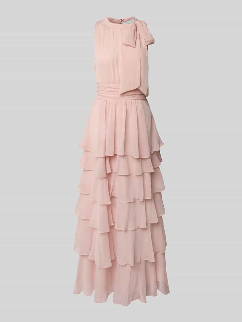 NEO NOIR Maxi-jurk in laagjeslook model 'MARLI SOLID CHIFFON DRESS'
