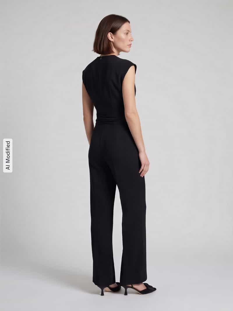 HUGO Regular fit jumpsuit met strikceintuur model 'Kathalia'