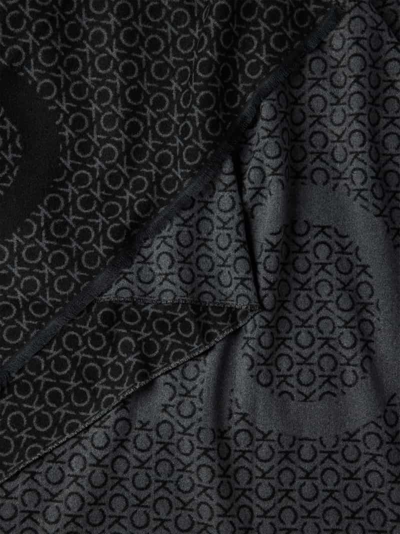 CK Calvin Klein Sjaal met labelmotief model 'FRINGES'