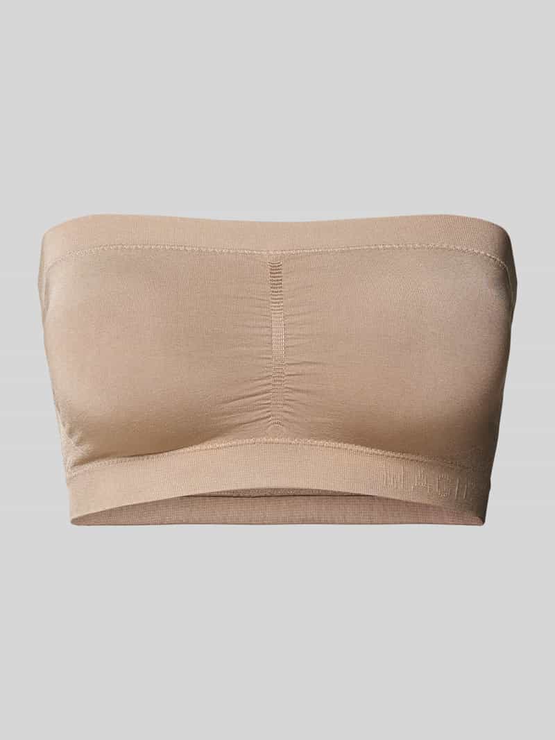 Bandeautop met effen design
