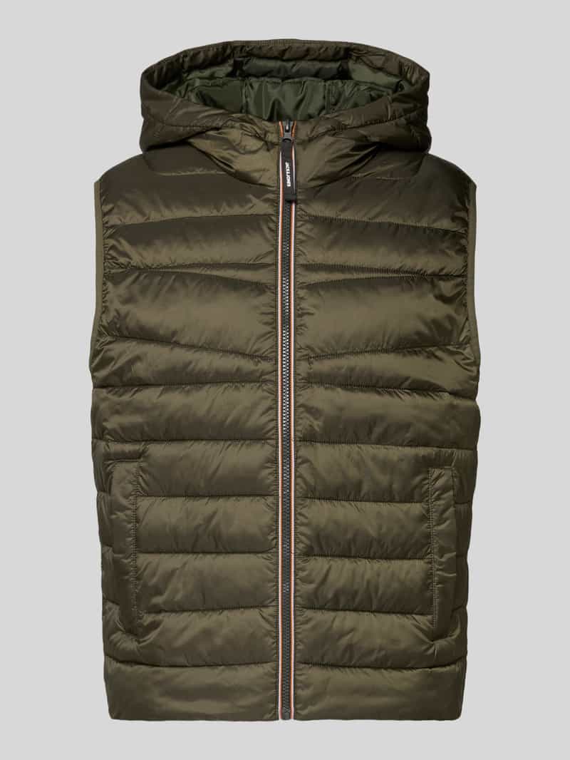 jack & jones Bodywarmer met capuchon en steekzakken