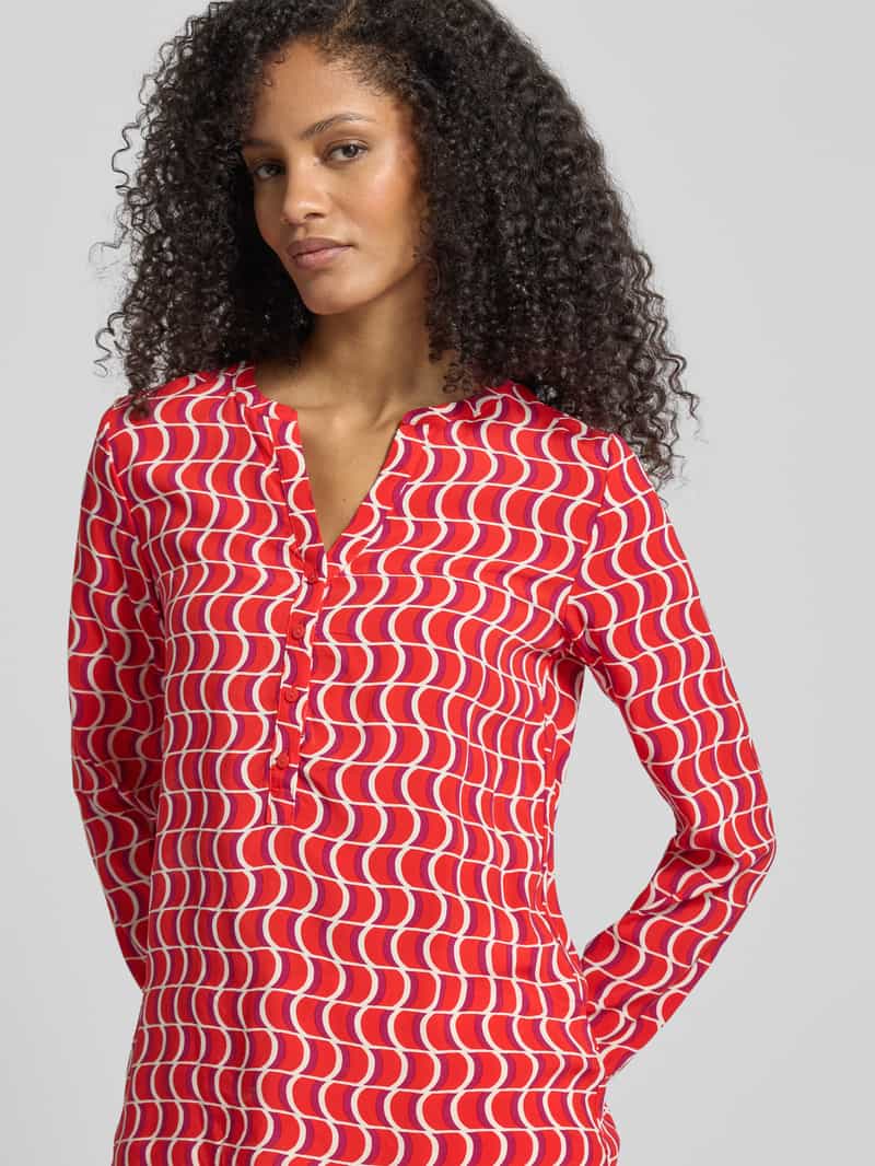 Christian Berg Woman Regular fit blouse van viscose met V-hals