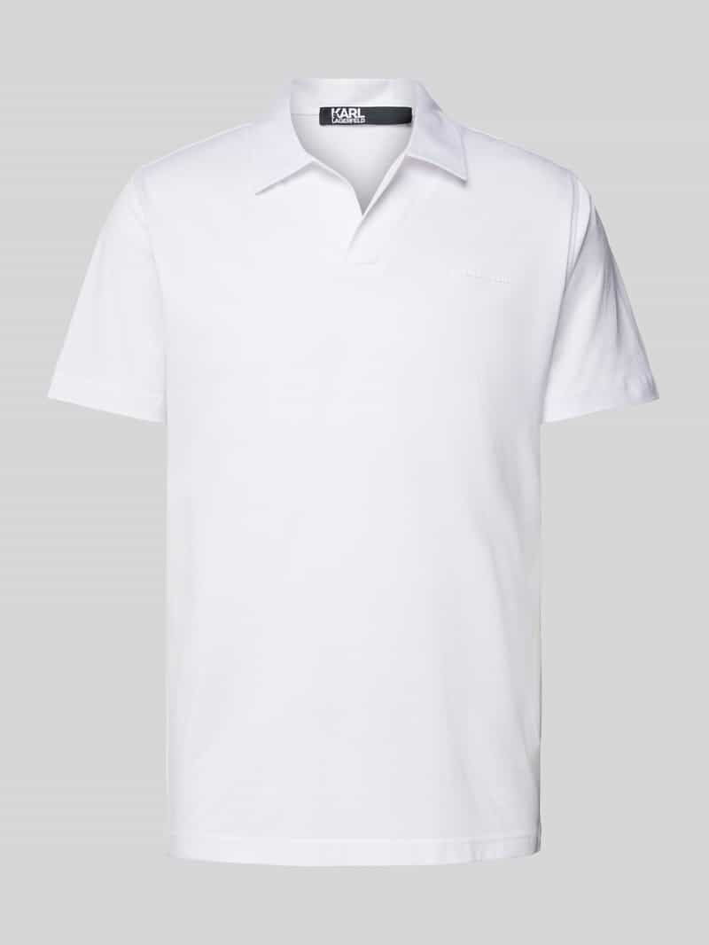 Karl Lagerfeld Regular fit poloshirt met labelprint