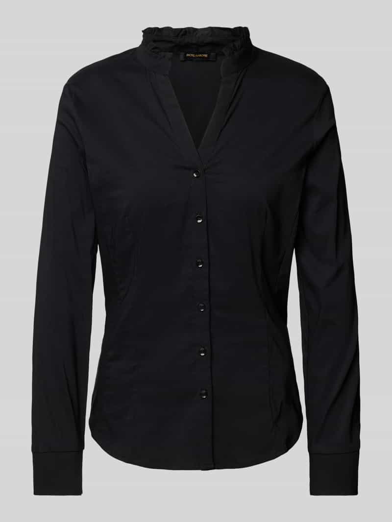 MORE & MORE Blouse met opstaande kraag