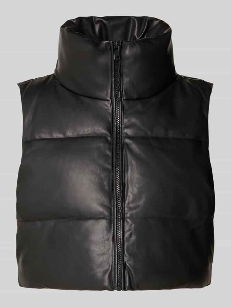Only Korte bodywarmer in leerlook model 'ELSIE'