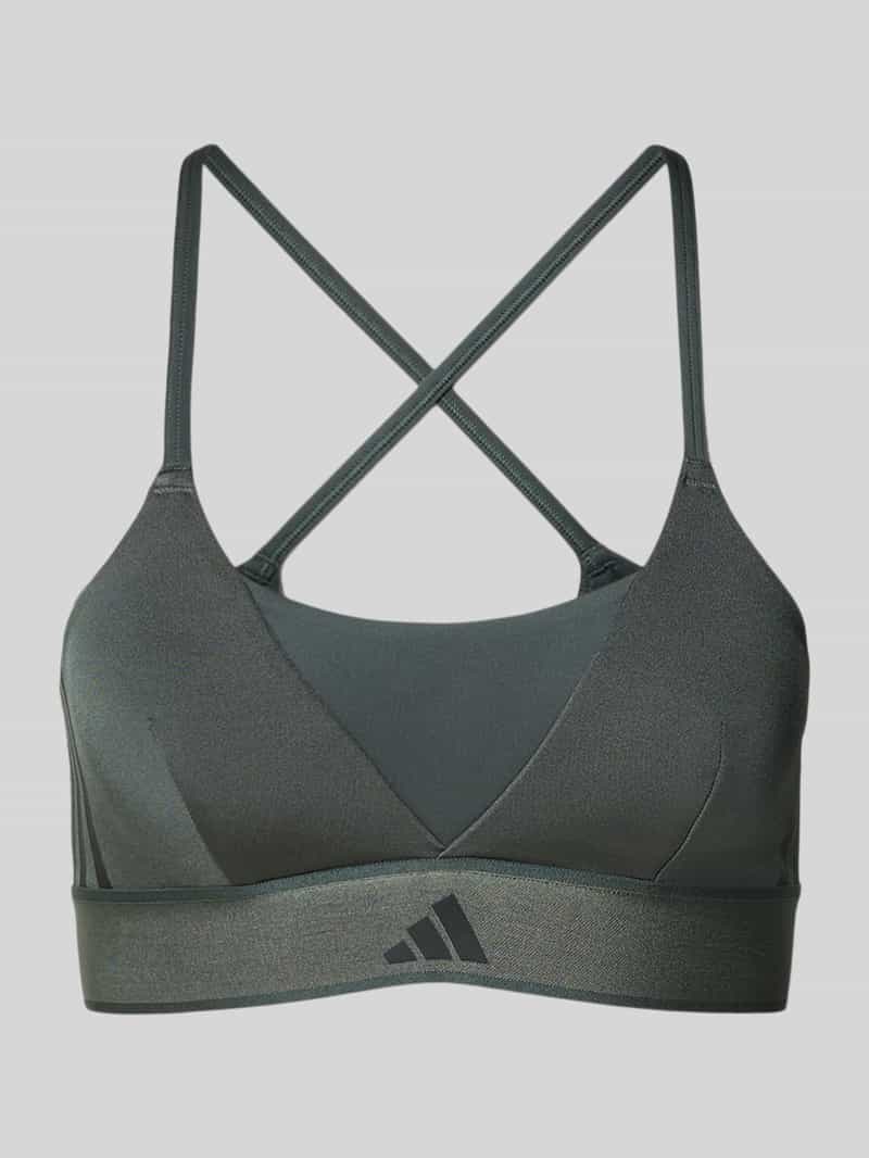 adidas Sportswear Bustier met logo en gekruiste bandjes