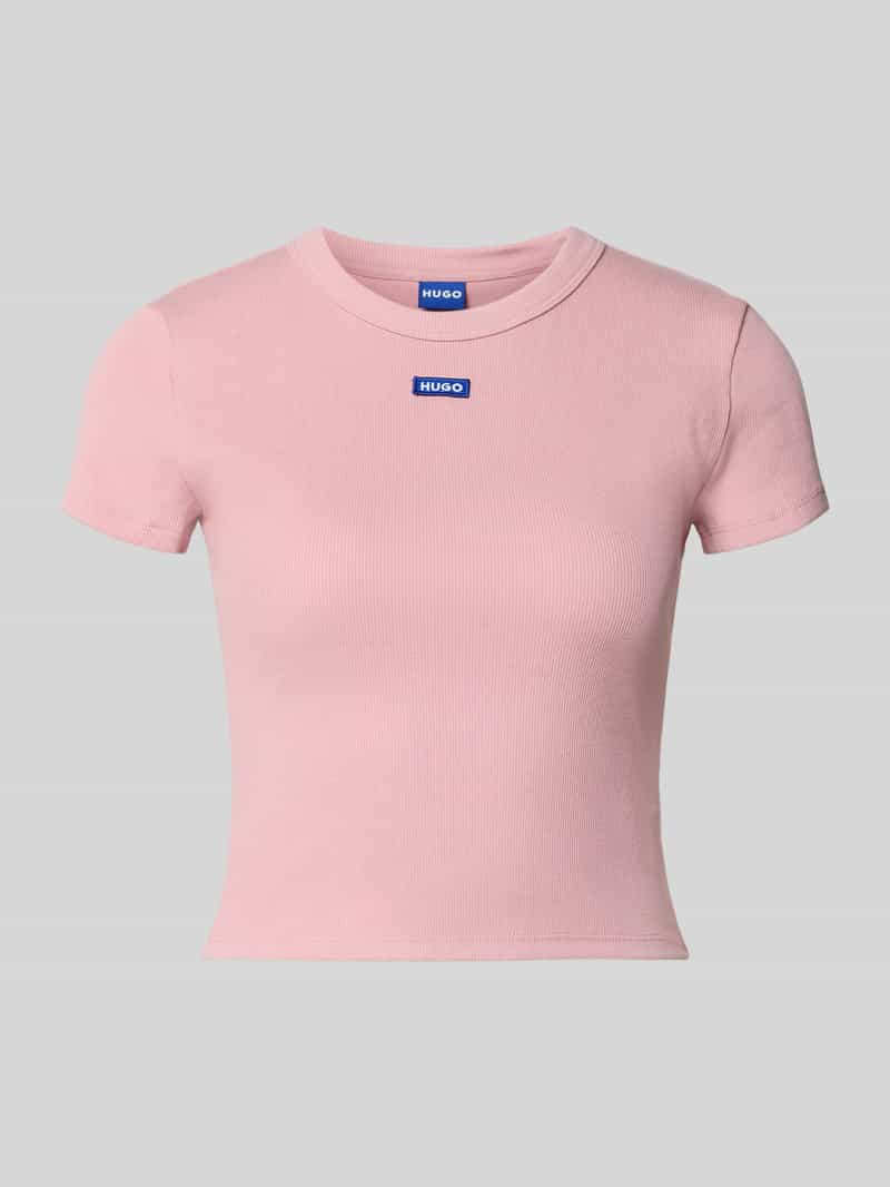 Slim fit T-shirt van katoenmix model 'BABY TEE_B'