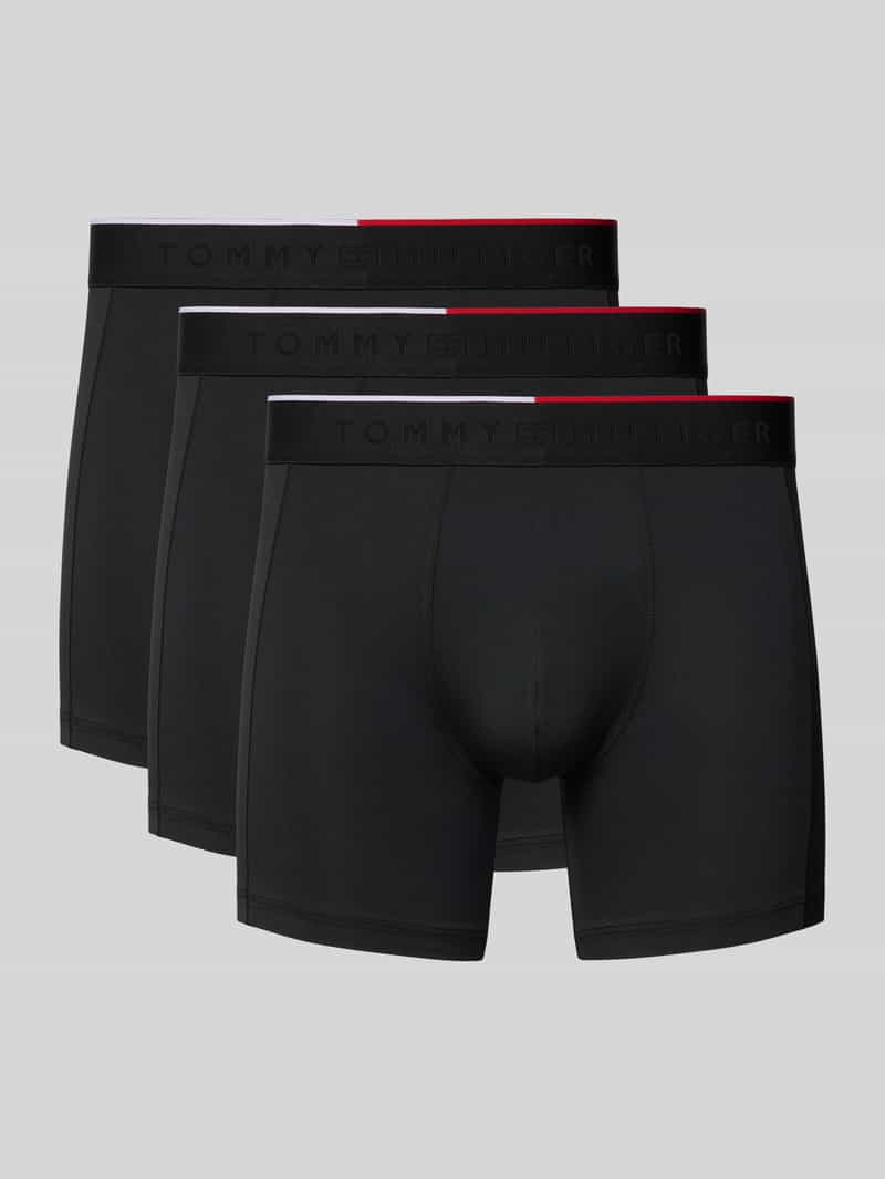 Tommy Hilfiger Boxershort met elastische band met label in een set van 3 stuks