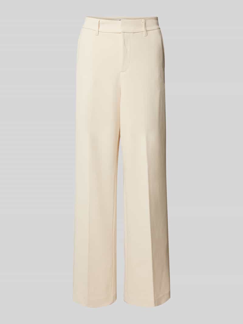 s.Oliver RED LABEL Loose fit wijde broek met viscose van piqué