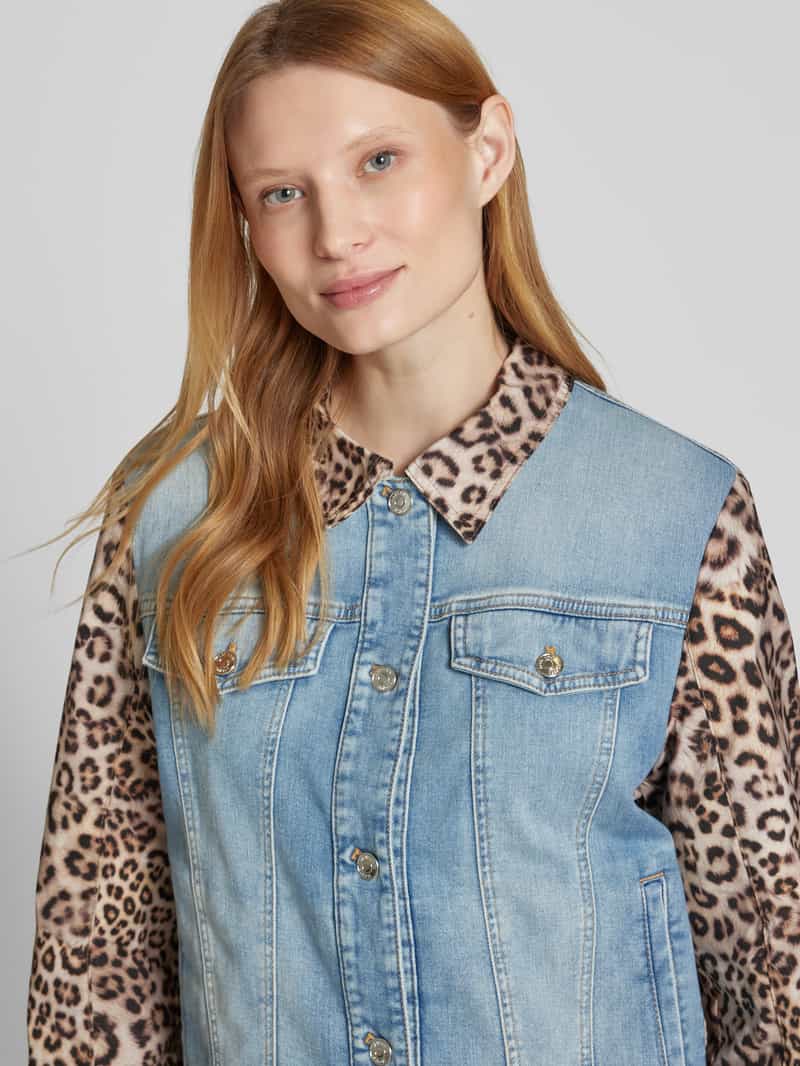 Marc Cain Jeansjack met knoopsluiting