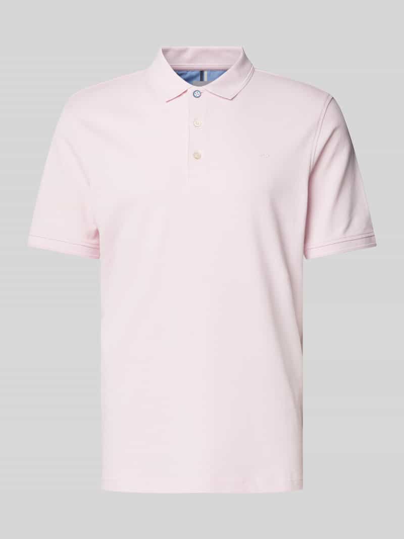 BRAX Regular fit poloshirt met labelprint model 'Pete'