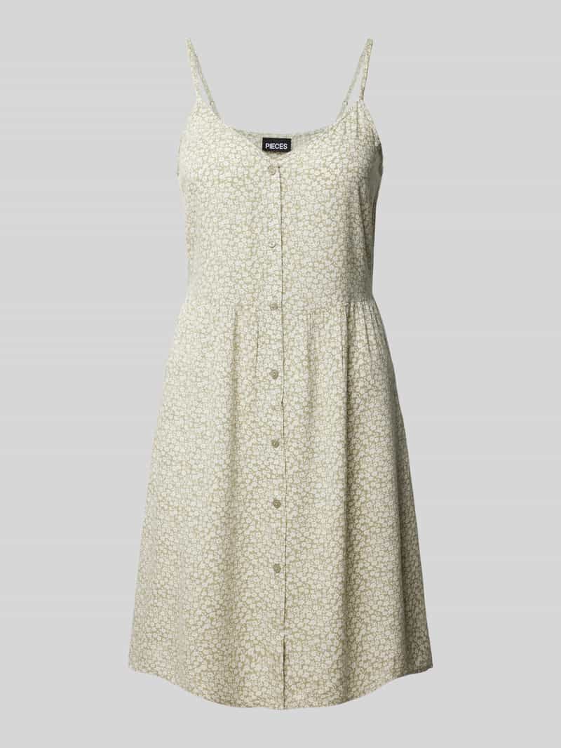 Pieces Mini-jurk met doorknoopsluiting model 'TALA'