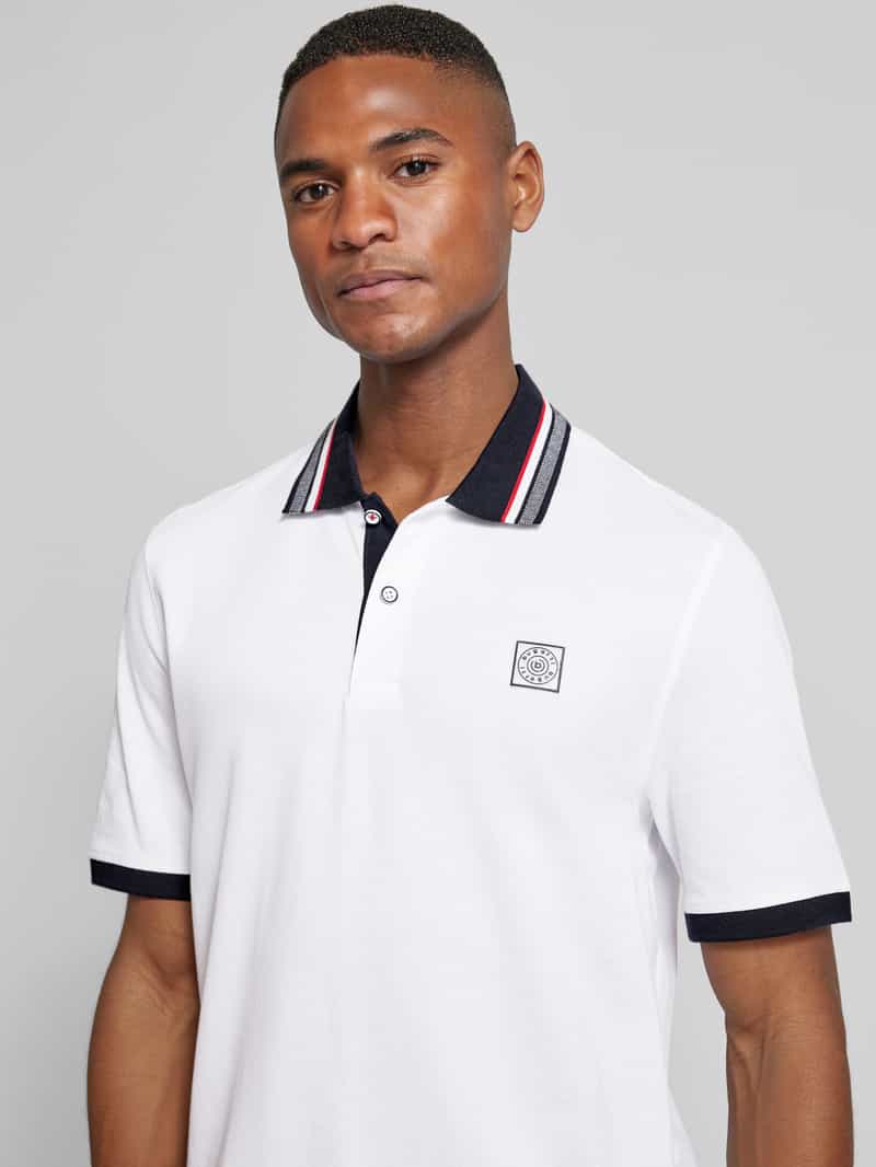 Bugatti Regular fit poloshirt met labelbadge