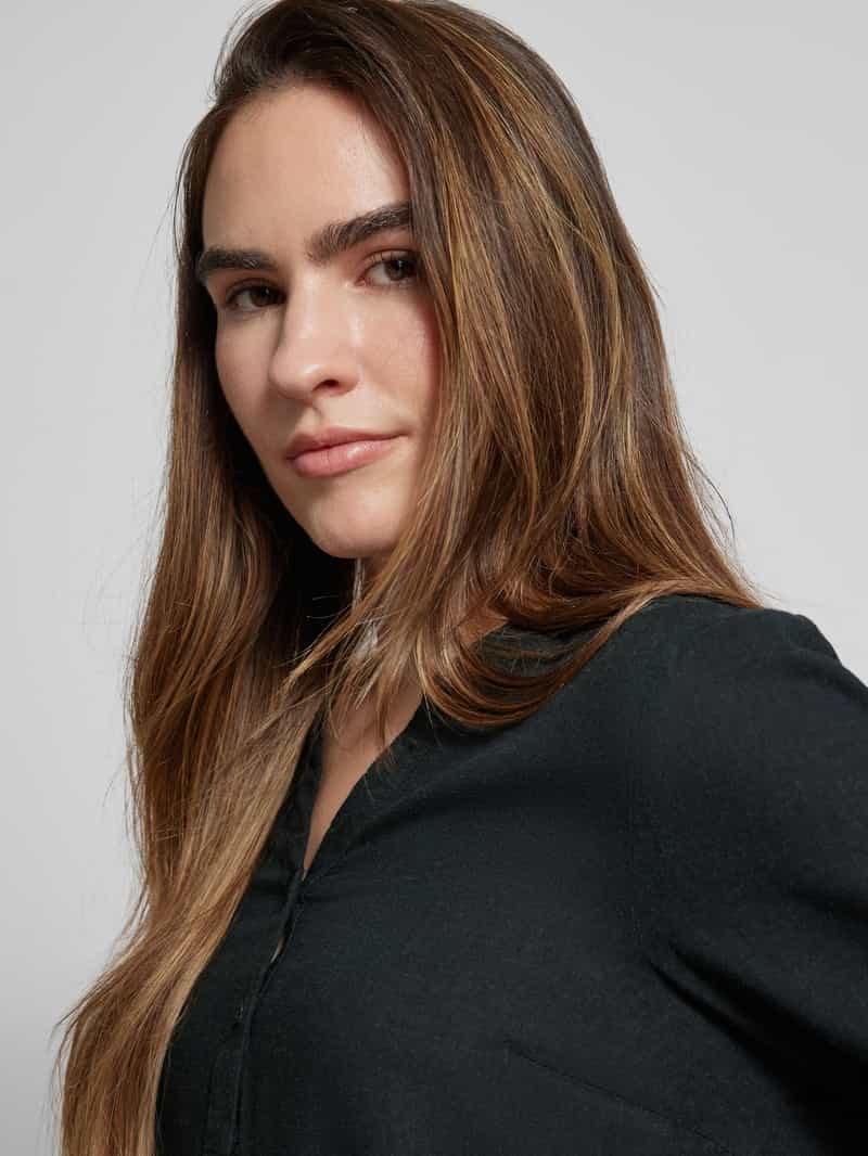 Kaffe Blouse met korte knoopsluiting model 'milia'