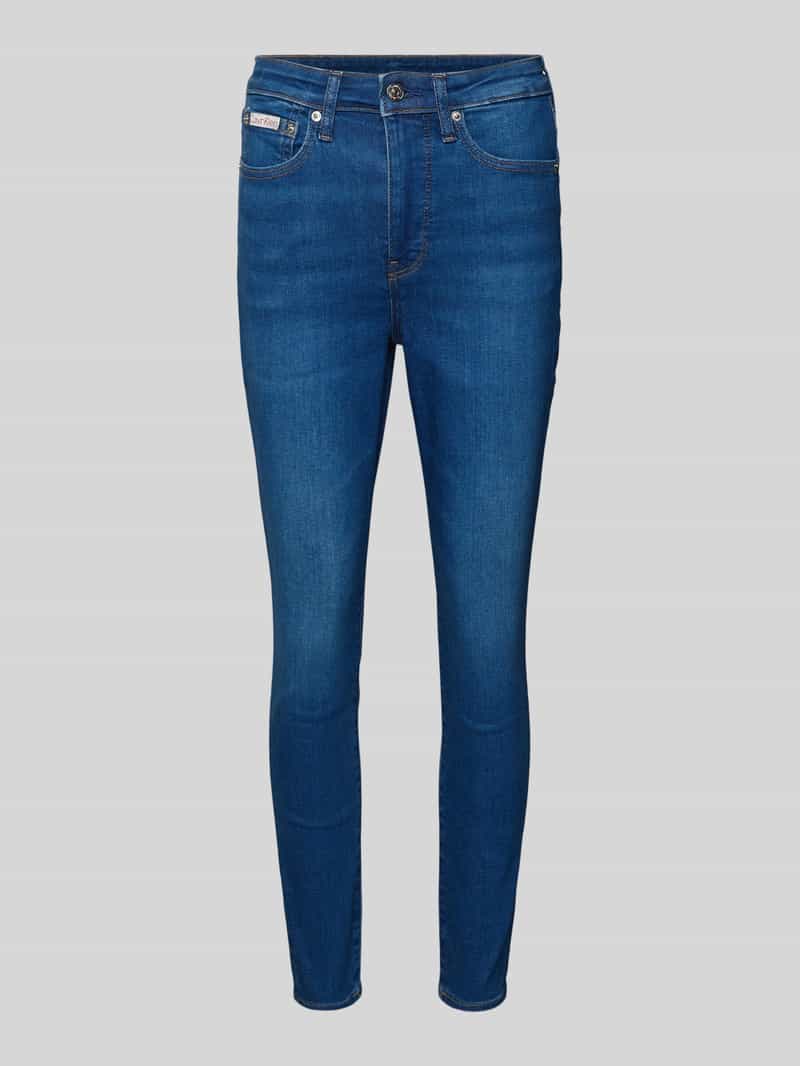 Calvin Klein Jeans Skinny fit jeans met labeldetail