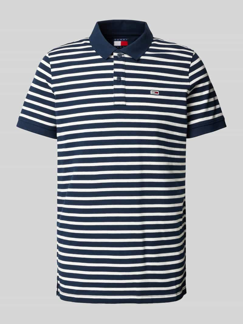 Tommy Jeans Slim fit poloshirt met logostitching