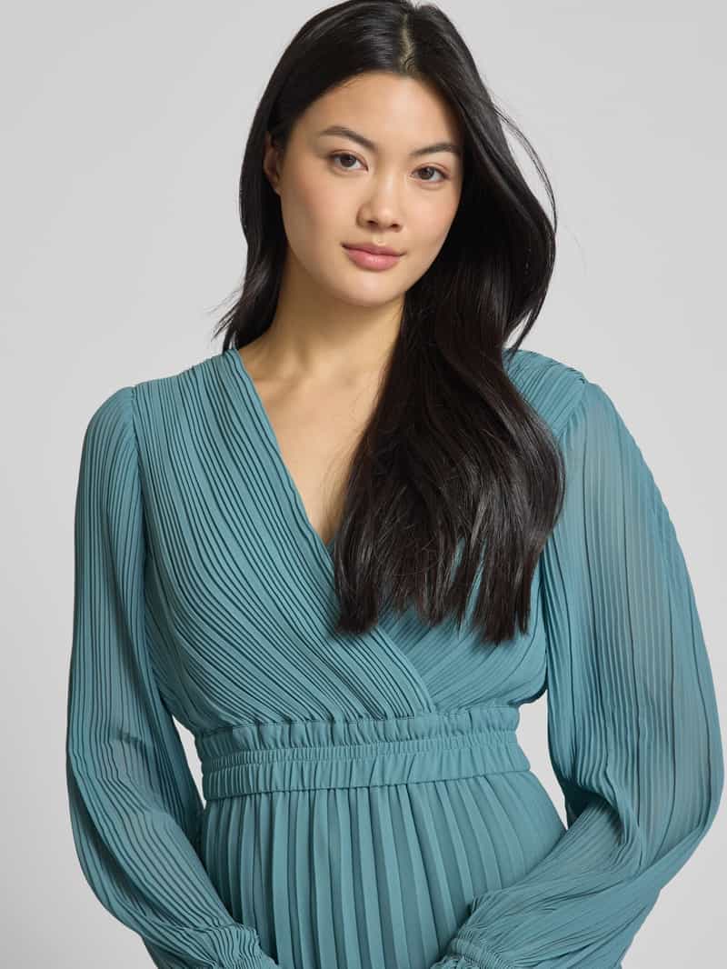 Jake*s Collection Midi-jurk met plissévouwen